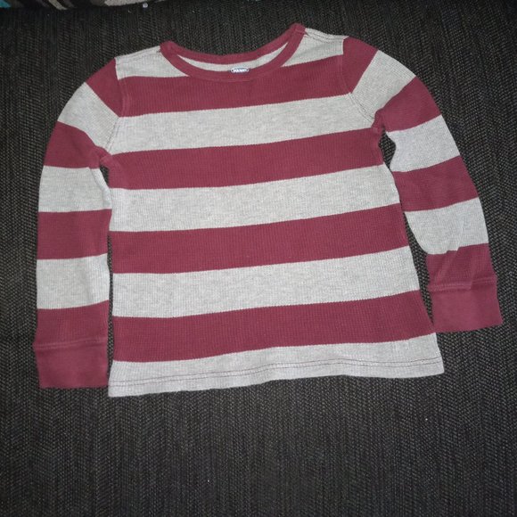 Old Navy Other - Kids Grey and Dark Red Long Sleeve Thermal Top